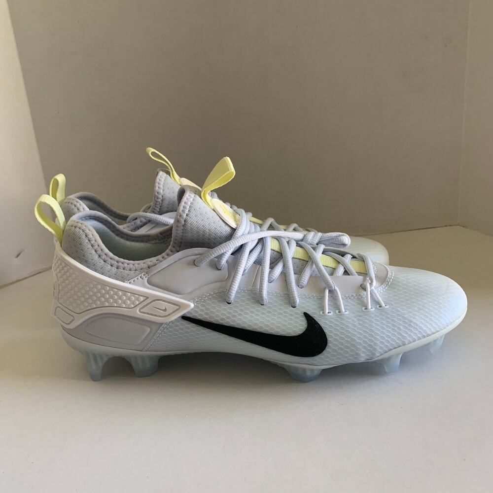 Nike Men's Size 11.5 Alpha Huarache 9 Elite Low Lax SE Grey Lacrosse Cleats New
